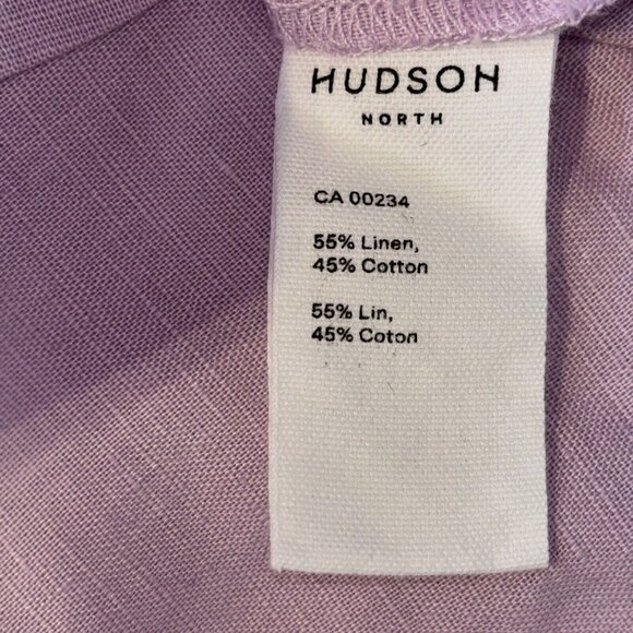 NWT Hudson North Rose Pink Linen Blend Belted Wrap Summer Dress Pockets Sz 3XL - Picture 11 of 16